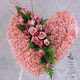 kalp pano karankil ve güller   Ordu internetten çiçek satışı 