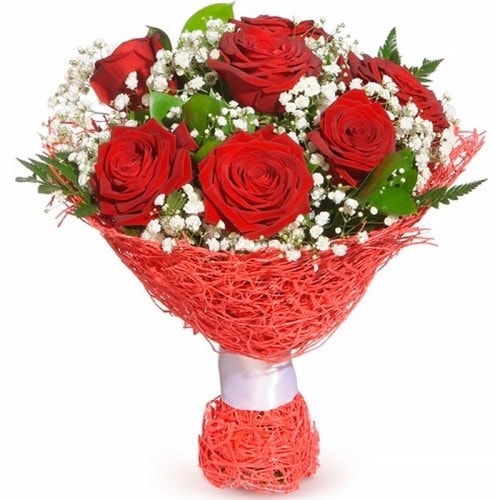 7 adet kırmızı gül buketi  Ordu çiçek siparişi sitesi 